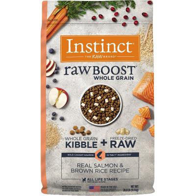 Instinct Rawboost Whole Grain Salmon 20lb.