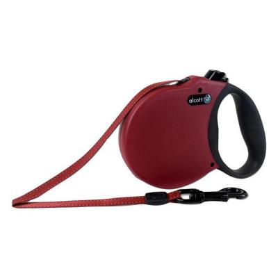 Alcott Adventure Retractable Belt Leash MD 16 ft. Red