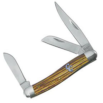 American Buffalo Knife & Tool Sagebrush Stockman Zebrawood