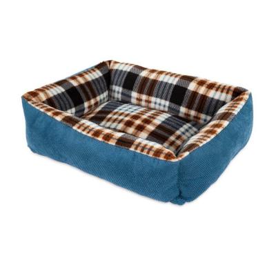 Aspen Tartan Plaid Dog Lounger Bed Assorted 20 in. x 15 in.