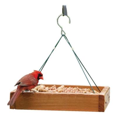 Audubon 3-in-1 Cedar Platform Feeder 13 x 13 x 2.5 in. Tan