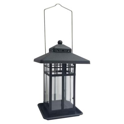 Audubon Mission Metal Lantern Seed Feeder 2 lb. Black