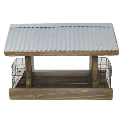 Audubon Rustic Farmhouse Ranch Feeder W/Suet Cages 4 lb. Natural