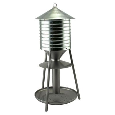 Audubon Rustic Farmhouse Water Tower Feeder W/Seed Tray 2.5 lb. Nickel