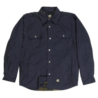 Berne Flannel Lined Duck Jacket LG Navy