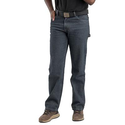 Berne Men's Relaxed Fit Mid-Rise Flex Carpenter Work Jeans 34 x 30