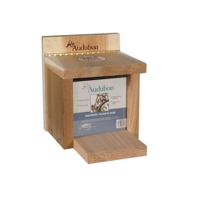 Audobon Squirrel Munch Box Feeder 4 Pint Cedar