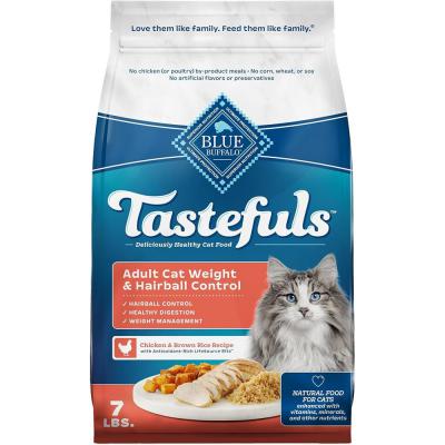 Blue Tastefuls Weight Control & Hairball Adult Indoor Cat Chicken 7 lb.