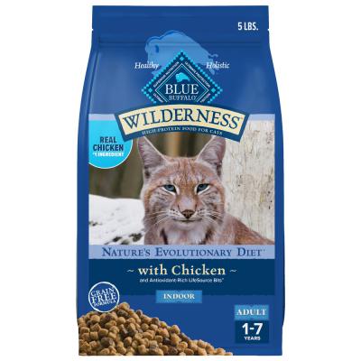 Blue Wilderness Adult Cat Indoor Chicken Recipe 5 lb.