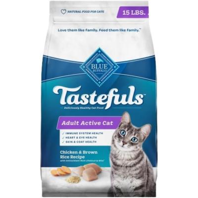 Blue Tastefuls Adult Cat Chicken & Brown Rice 15 lb.