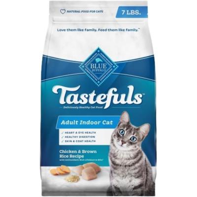 Blue Tastefuls Adult Indoor Cat Chicken & Brown Rice 7 lb.