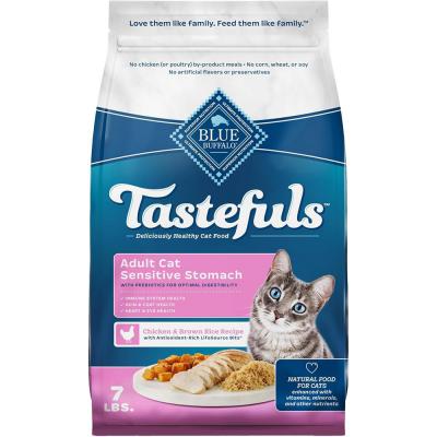 Blue Tastefuls Sensitive Stomach Adult Cat Chicken & Brown Rice 7 lb.