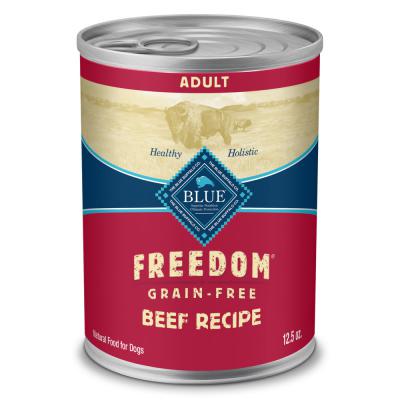 Blue Freedom Grain Free Adult Dog Beef 12.5 oz.