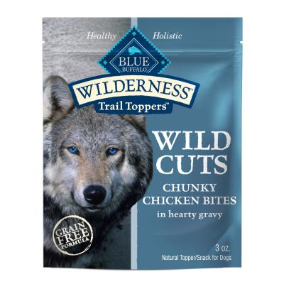 Blue Wild Cuts Trail Toppers Adult Dog Chunky Chicken Bites in Hearty 3 oz.