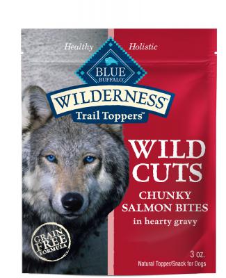 Blue Wild Cuts Trail Toppers Adult Dog Chunky Salmon Bites in Hearty 3 oz.