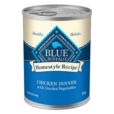 Blue Homestyle Recipe Adult Dog Chicken Dinner with Garden Vegetables 12.5 oz.