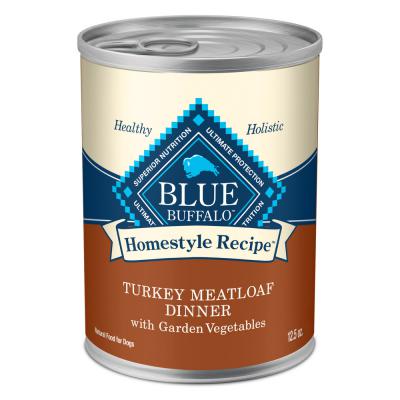 Blue Homestyle Recipe Adult Dog Turkey Meatloaf Dinner with Garden Vegetables 12.5 oz.