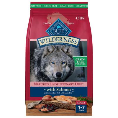 Blue Wilderness Adult Dog Healthy Weight Salmon with Wholesome Grains Recipe 24 lb.