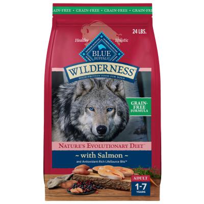 Blue Wilderness Adult Dog Healthy Weight Salmon with Wholesome Grains Recipe 24 lb.