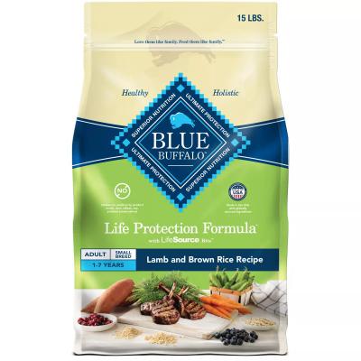 Blue Life Protection Small Breed Adult Dog Lamb and Brown Rice Recipe 15 lb.