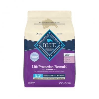 Blue Life Protection Toy Breed Adult Dog Chicken and Brown Rice Recipe 4 lb.