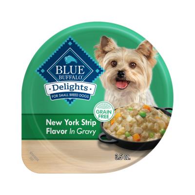 Blue Divine Delights Small Breed NY Strip Flavor in Gravy 3.5 oz.