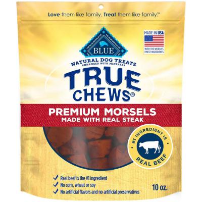 Blue True Chews Dog Morsels Steak 10 oz.