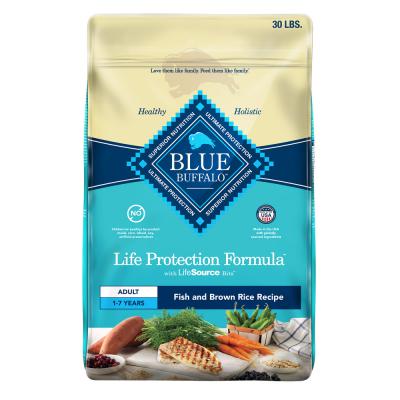 Blue Life Protection Adult Dog Fish and Brown Rice Recipe 30 lb.