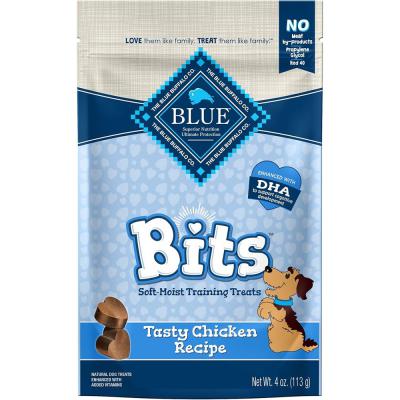 Blue Bits Soft Dog Training Treats Tasty Chicken Recipe 4 oz.