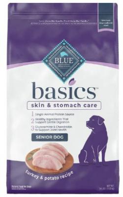 Blue Basics Senior Dog Turkey And Potato Recipe 24 lb.