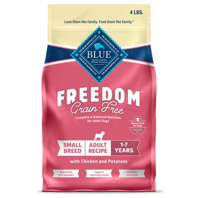 Blue Freedom Small Breed Adult Dog Grain-Free Chicken Recipe 4 lb.