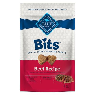 Blue Bits Soft Dog Training Treats Tender Beef Recipe 4 oz.