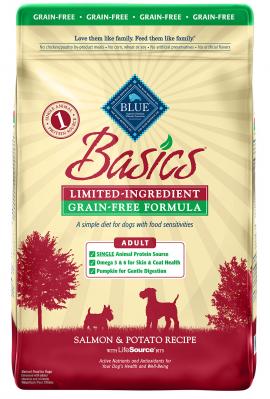 Blue Basics Adult Dog Grain-Free Salmon And Potato Recipe 22 lb.