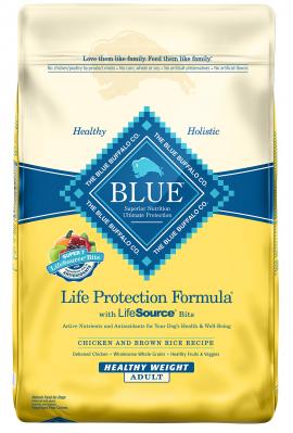 Blue Life Protection Adult Dog Healthy Weight Chicken and Brown Rice Recipe 30 lb.