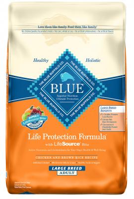 Blue Life Protection Large Breed Adult Dog Chicken and Brown Rice Recipe 30 lb.