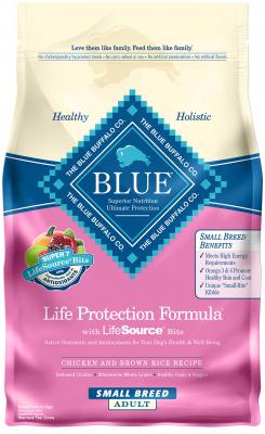 Blue Life Protection Small Breed Adult Dog Chicken and Brown Rice Recipe 5 lb.