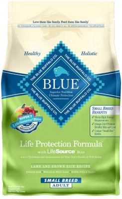 Blue Life Protection Small Breed Adult Dog Lamb and Brown Rice Recipe 5 lb.