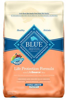 Blue Life Protection Large Breed Puppy Dog Chicken and Brown Rice Recipe 30 lb.