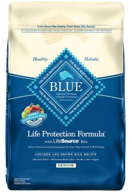 Blue Life Protection Senior Dog Chicken and Brown Rice Recipe 30 lb.