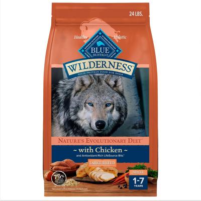 Blue Wilderness Large Breed Adult Dog Chicken with Wholesome Grains Recipe 24 lb.