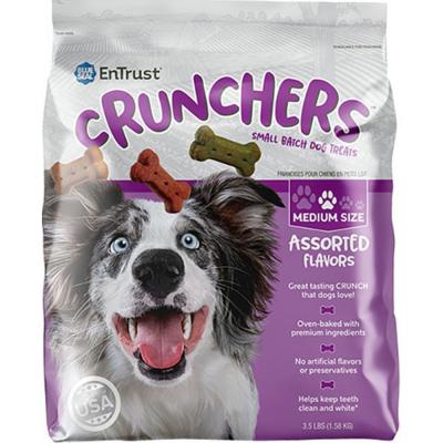 Blue Seal EnTrust CRUNCHERS Small Batch Dog Treats Assorted Flavors 3.5 lb.