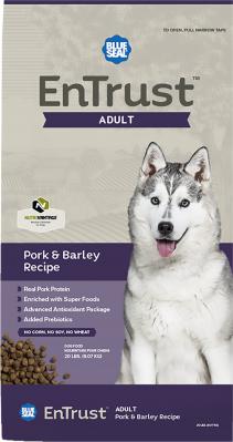 Blue Seal EnTrust Adult Pork & Barley Recipe 40 lb.