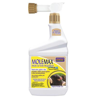 Bonide Mole Max Mole & Vole Repellent Hose End Spray Ready To Spray 32 fl.oz.