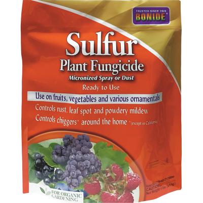 Bonide Sulfur Plant Fungicide Micronized Spray Or Dust Ready To Use 4 lb.