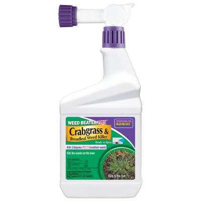 Bonide Weed Beater PLUS Crabgrass & Broadleaf Weed Killer Hose End Spray Ready To Spray 32 fl.oz.