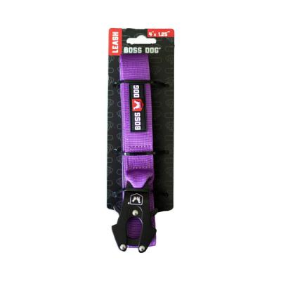 Boss Dog Tactical Dog Leash Purple 4 ft.