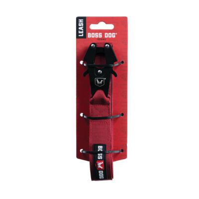 Boss Dog Tactical Dog Leash Red 4 ft.