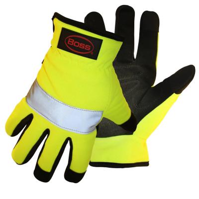 Boss Mechanic Gloves M Open Cuff Synthetic Leather