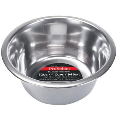 ProSelect Pet Feeding Dish Small 1 qt. Stainless Steel