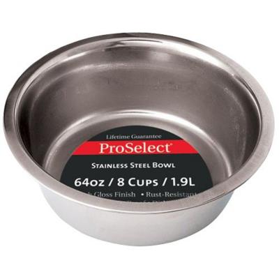 ProSelect Pet Feeding Dish Medium 2 qt. Stainless Steel